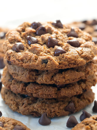 a stack of cookies