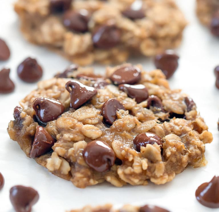 4 Ingredient Flourless Healthy Oatmeal Cookies (Eggless, No Sugar Added ...