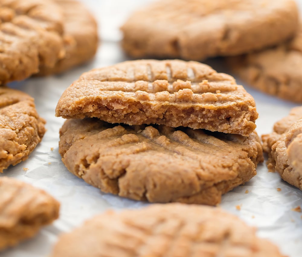 3 Ingredient Keto Peanut Butter Cookies Kirbies Cravings 6935