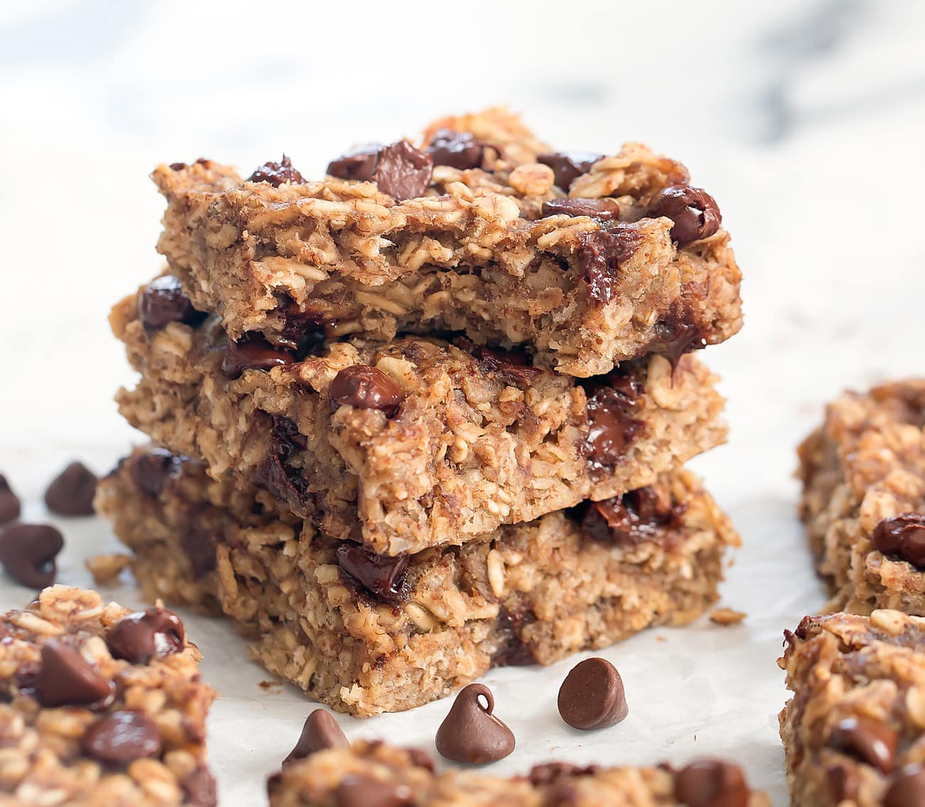 4 Ingredient Healthy Oatmeal Breakfast Bars Flourless Eggless Butterless Kirbies Cravings 0199