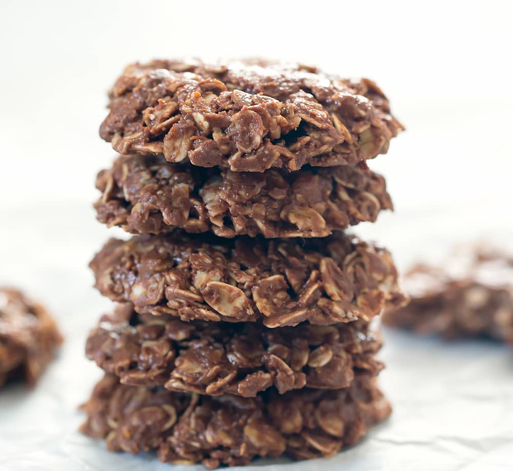 Peanut Butter Nutella No Bake Cookies
