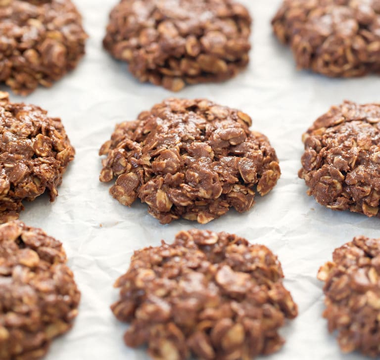 3 Ingredient No Bake Chocolate Oatmeal Cookies No Flour Butter Or Oil Kirbie S Cravings