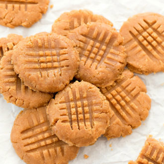 Keto No Bake 3 Ingredient Peanut Butter Cookies - Kirbie's Cravings