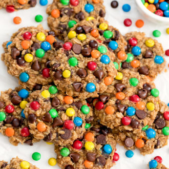 Flourless Monster Cookies - Kirbie's Cravings