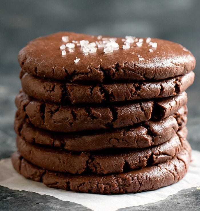 stack of nutella cookies.