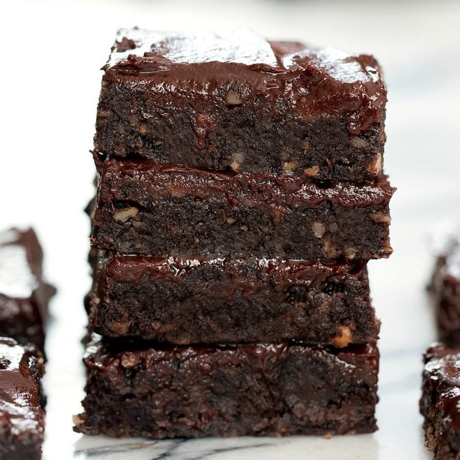 3 Ingredient No Bake Healthy Brownies (No Flour, Eggs, or Refined Sugar ...