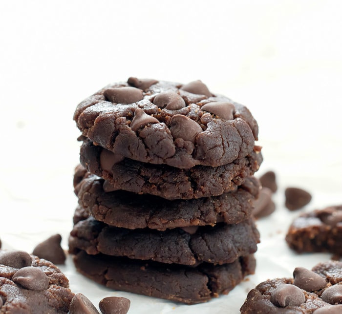 a stack of cookies.