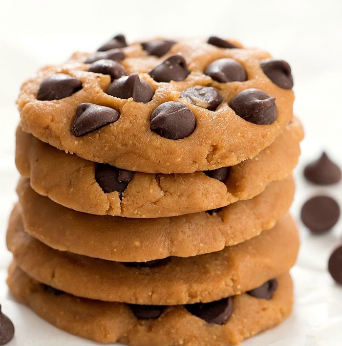 a stack of cookies.