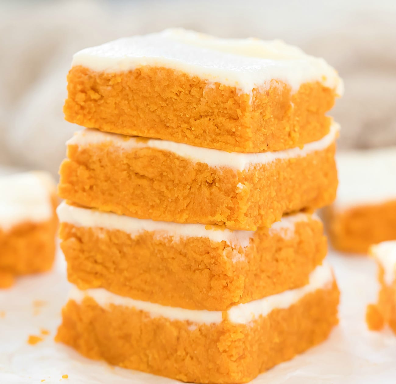3 Ingredient No Bake Pumpkin Bars Keto Low Carb Kirbie S Cravings