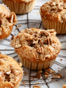 pumpkin streusel muffin.