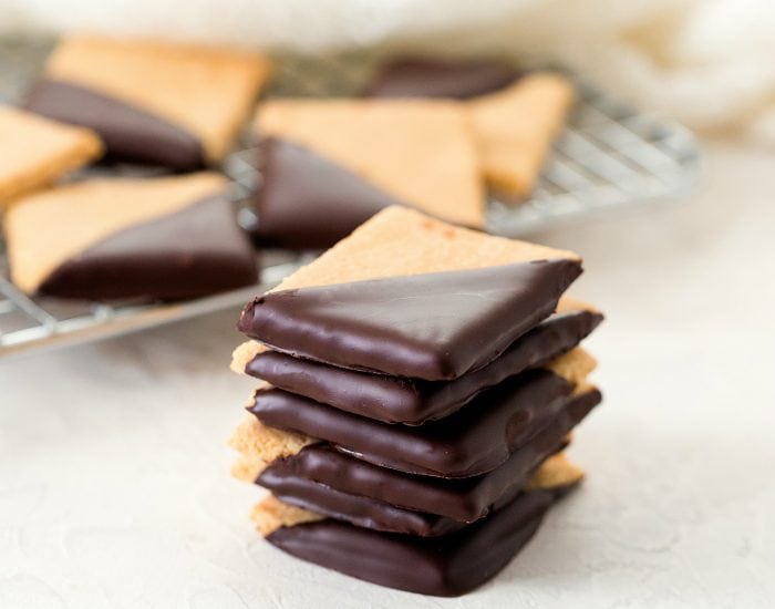 a stack of healthy cookies