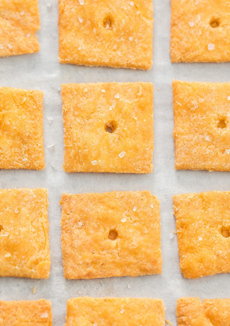 2 Ingredient Cheddar Crackers (Keto, Low Carb) Kirbie's Cravings