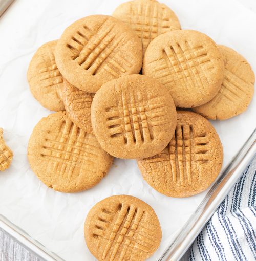 2 Ingredient Healthy Peanut Butter Cookies (No Flour, Butter, Refined