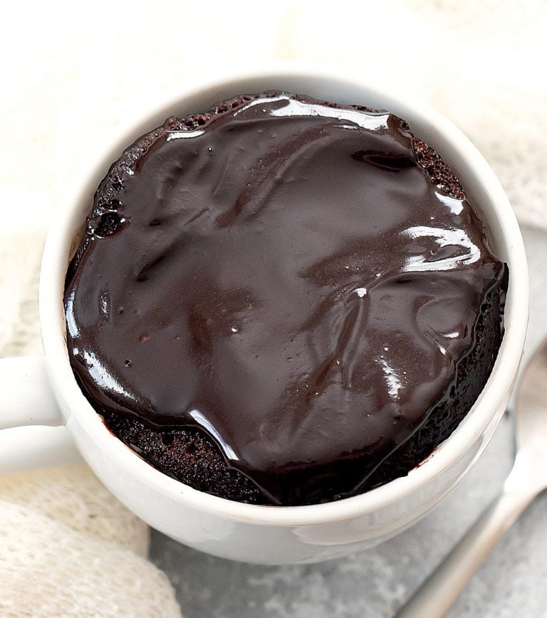 3 Ingredient Chocolate Mug Cake No Flour Butter Oil Or Refined Sugar Kirbies Cravings 