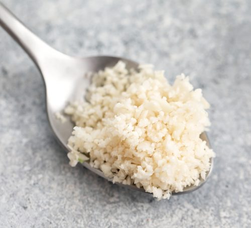 a spoonful of cauliflower rice