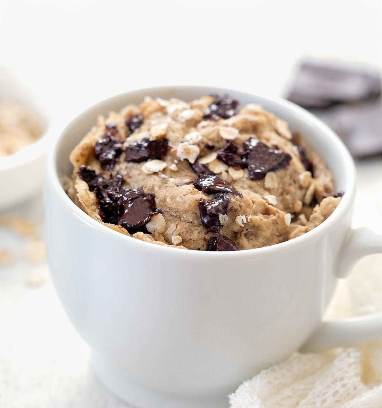 4 Ingredient Banana Mug Muffin (No White Flour, Butter, Oil, Refined