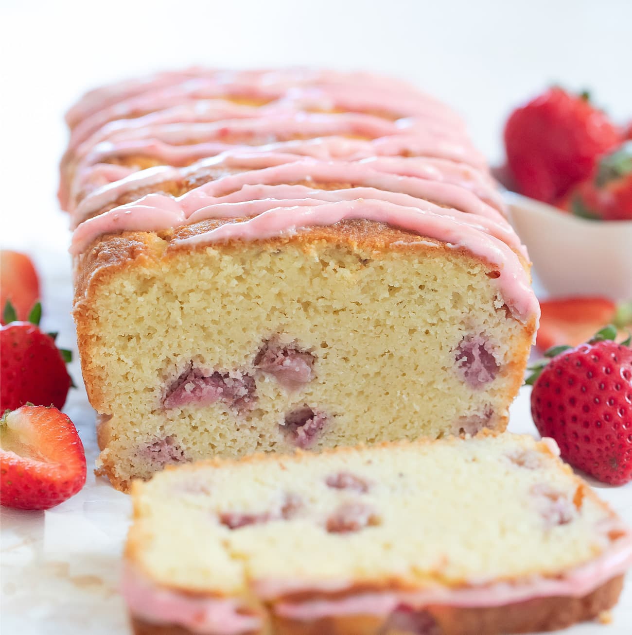 Keto Strawberry Cake - Kirbie's Cravings