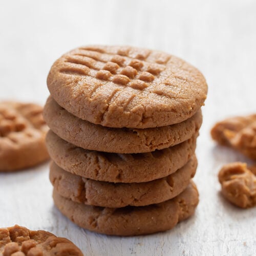 Keto Peanut Butter Cookies - Bakery Style • Low Carb with Jennifer