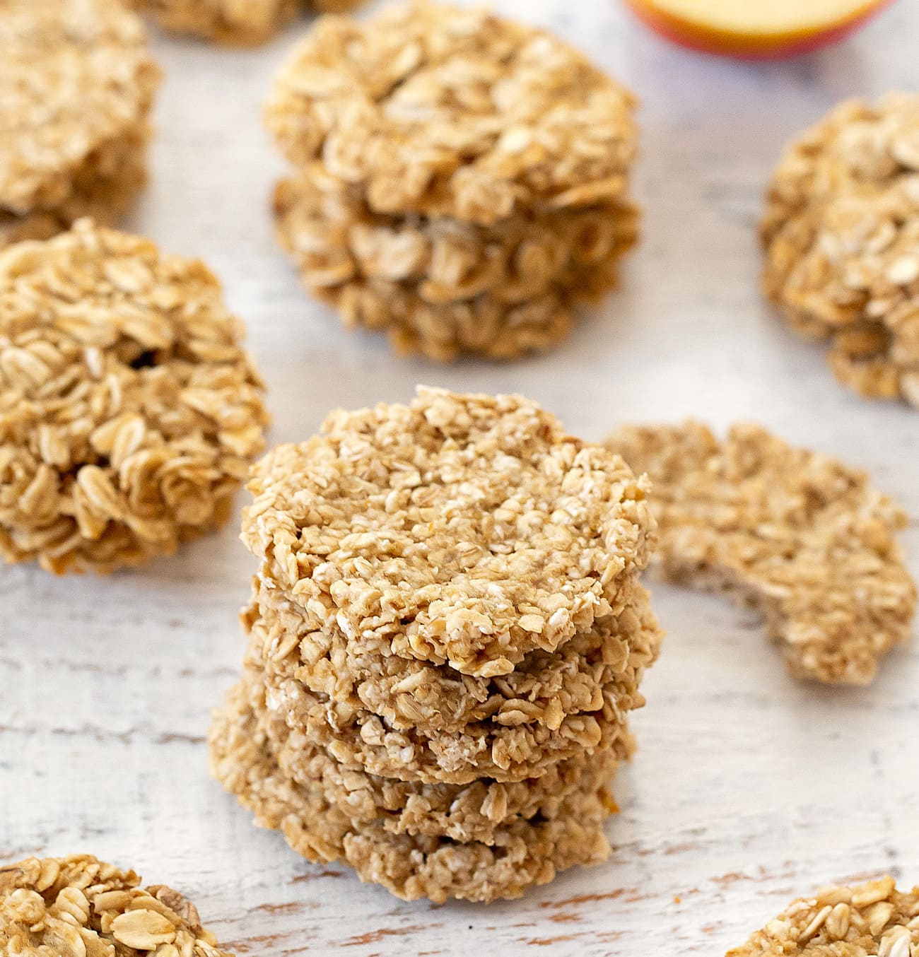 2 Ingredient Apple Oatmeal Cookies (No Flour, Eggs, Butter or Oil