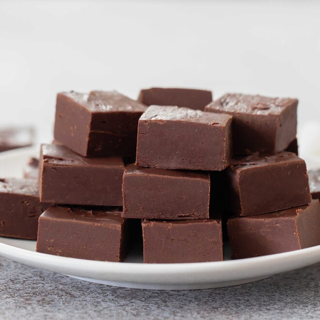 2 Ingredient Chocolate Fudge - Kirbie's Cravings