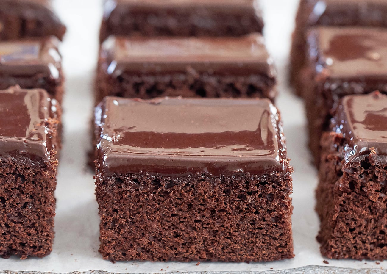 Quick-mix chocolate cake