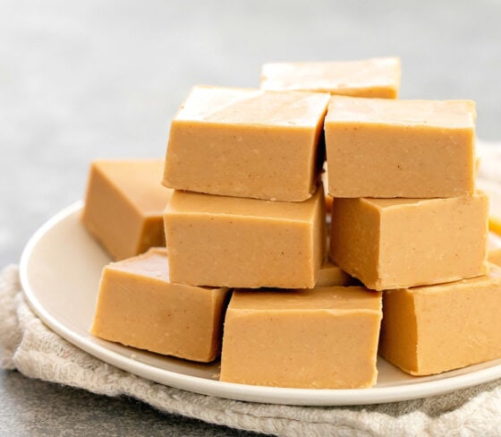 2 Ingredient Peanut Butter Fudge - Kirbie's Cravings