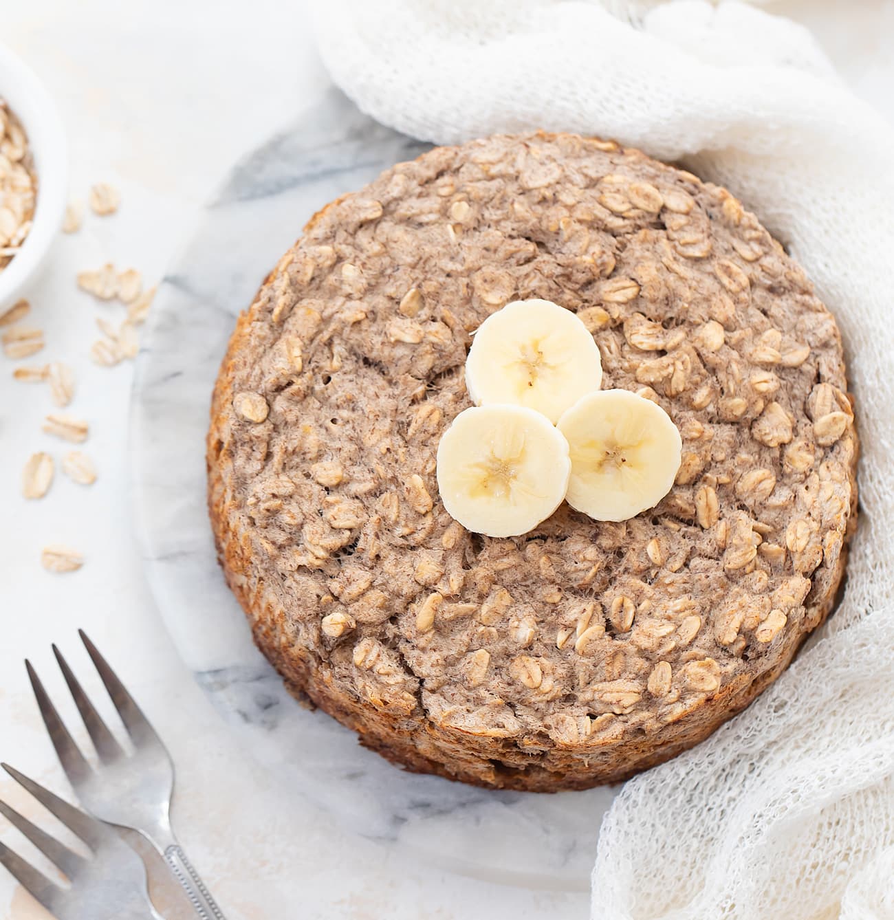 Microwave Vanilla Banana Oat Cake Recipe and Nutrition - Eat This Much
