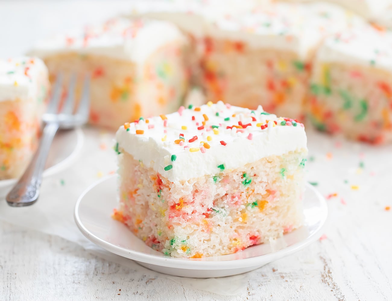 4 Ingredient Birthday Cake (No Eggs, Butter or Milk) - Kirbie's Cravings