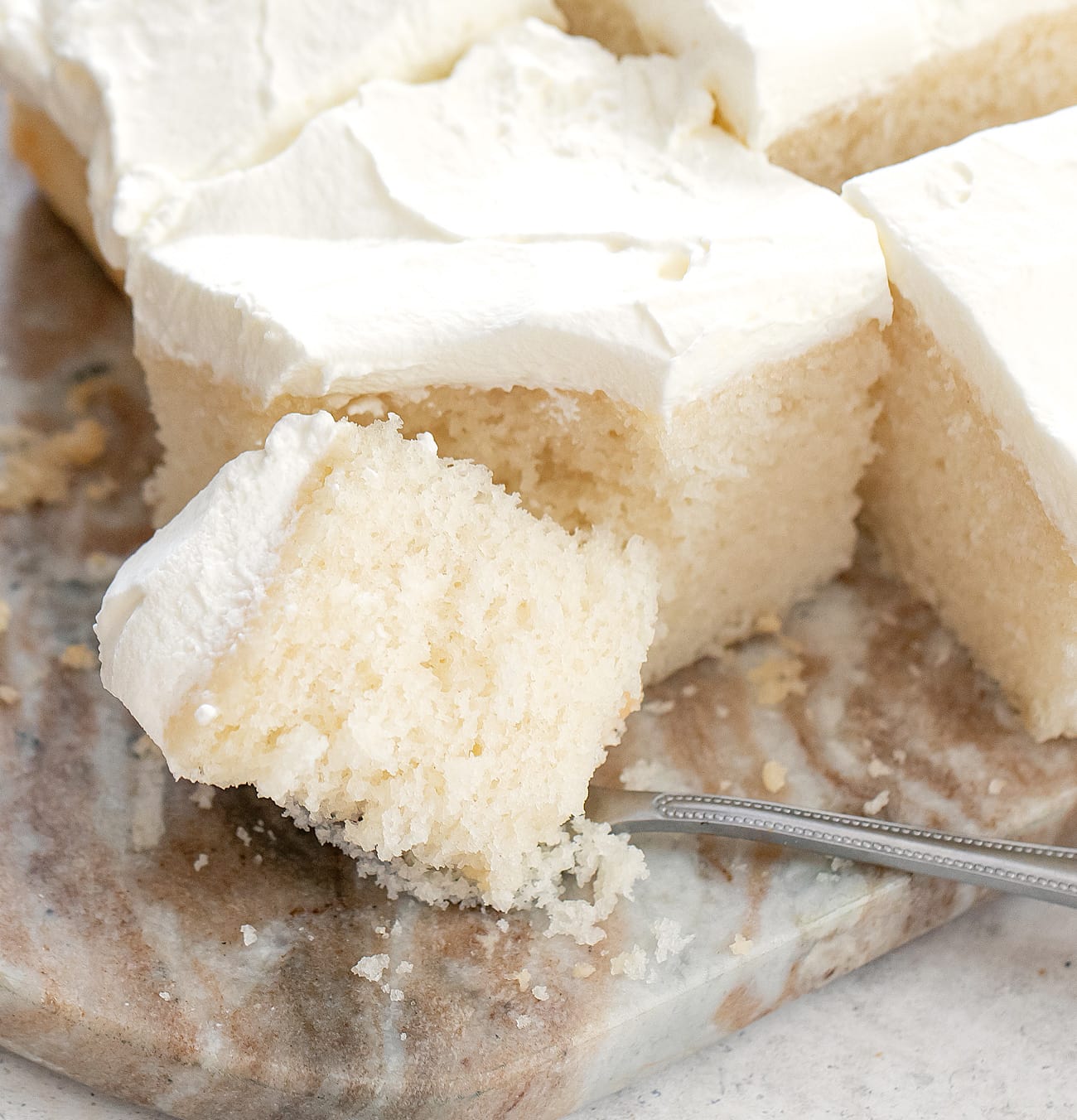 5 Ingredient Vanilla Cake (No Eggs, Butter or Milk) - Kirbie's Cravings