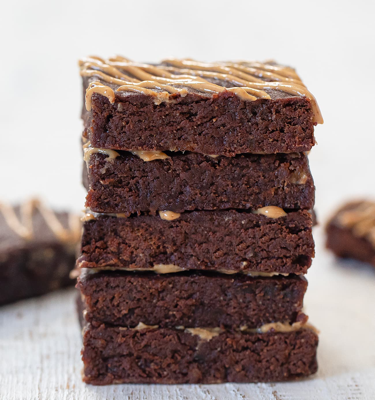 3 Ingredient Healthy Peanut Butter Brownies (No Flour, Eggs, Refined Sugar or Oil) Kirbie's