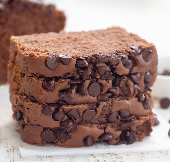 2 Ingredient Chocolate Bread No Eggs Butter Or Oil Kirbies Cravings 