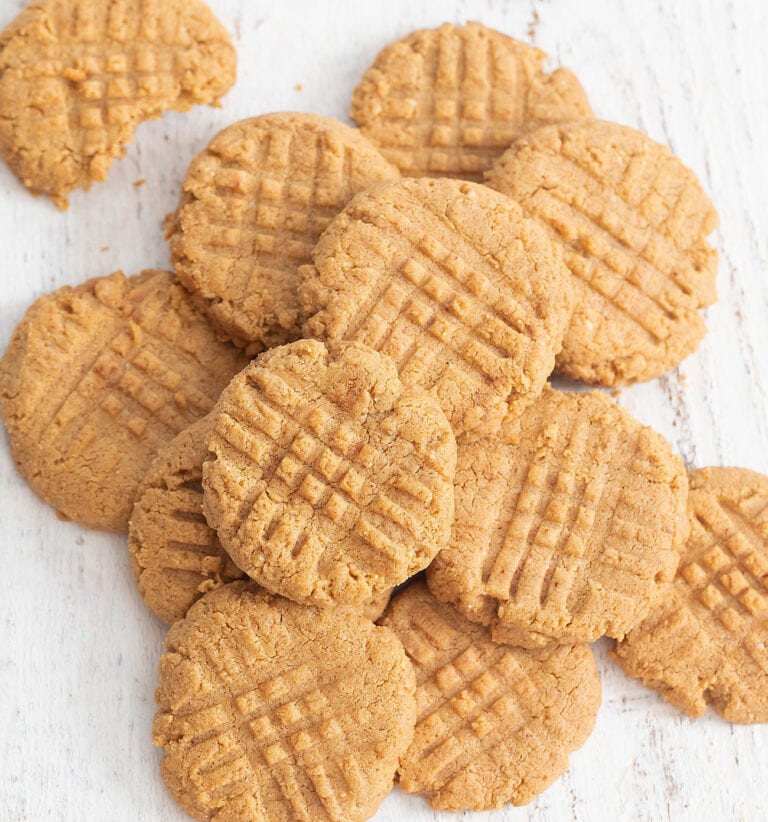 2 Ingredient Keto Peanut Butter Cookies (No Special Flours or Sugar) Kirbie's Cravings