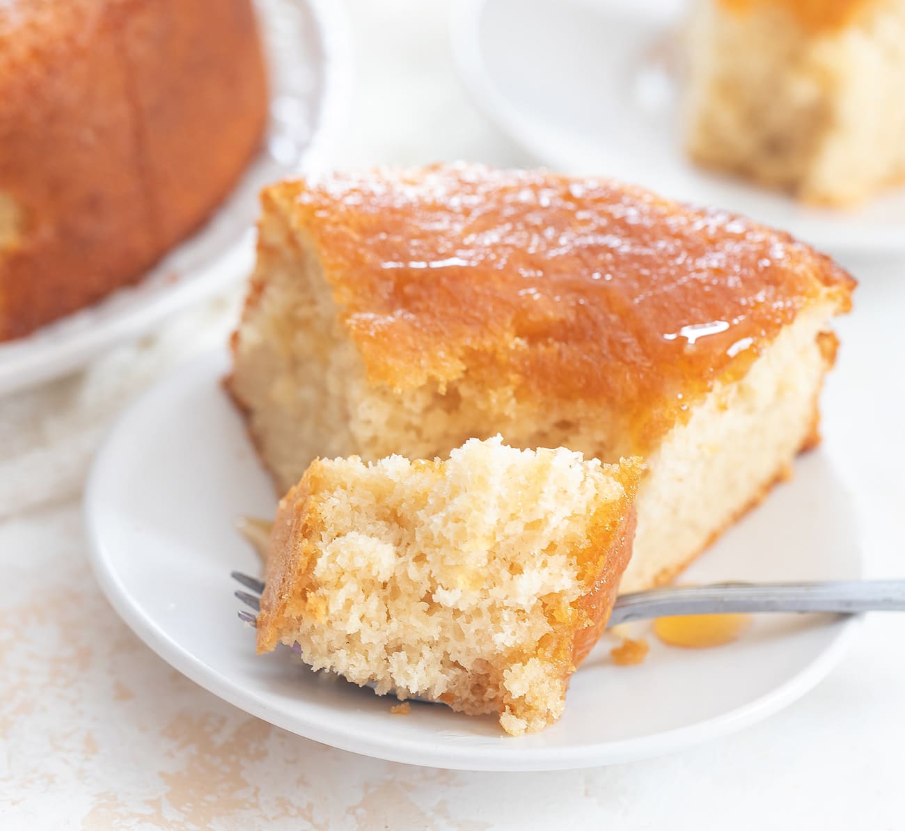 3 Ingredient Honey Cake (No Butter or Oil) Kirbie's Cravings