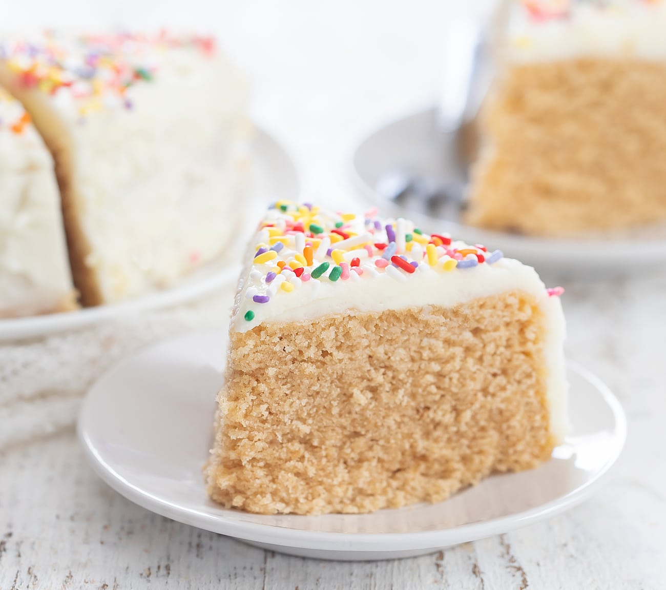 3 Ingredient Vanilla Cake (No Oven, Eggs or Butter) - Kirbie's Cravings