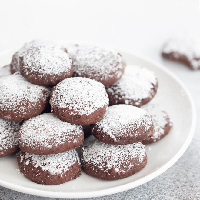 3 Ingredient Chocolate Meltaway Cookies No Flour Or Eggs Kirbie S