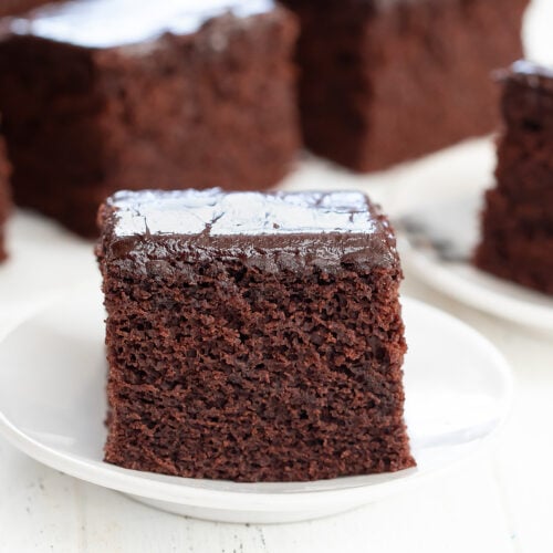 Emergency Chocolate Cake (No Eggs or Butter) - Kirbie's Cravings