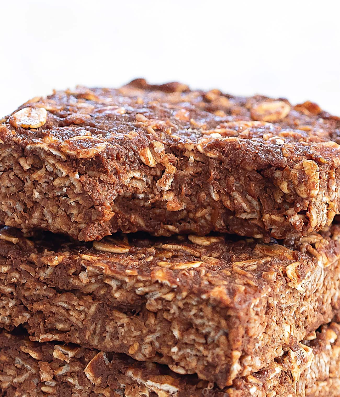 3 Ingredient No Bake Chocolate Oatmeal Bars (No Flour, Eggs or Butter