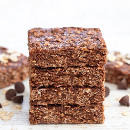 3 Ingredient No Bake Chocolate Oatmeal Bars (No Flour, Eggs or Butter ...