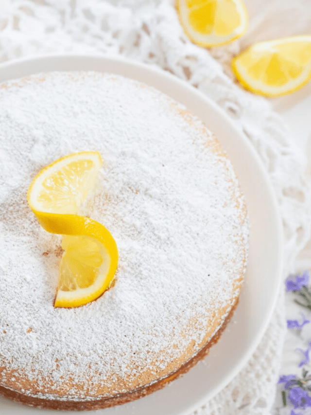 4 INGREDIENT LEMON CAKE (NO BUTTER, OIL OR MILK) - Kirbie's Cravings