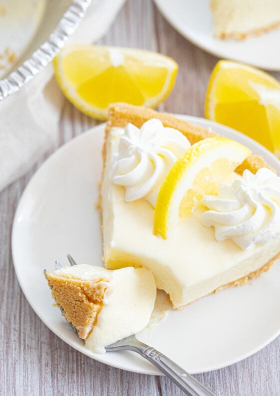 3 Ingredient No Bake Lemon Pie - Kirbie's Cravings