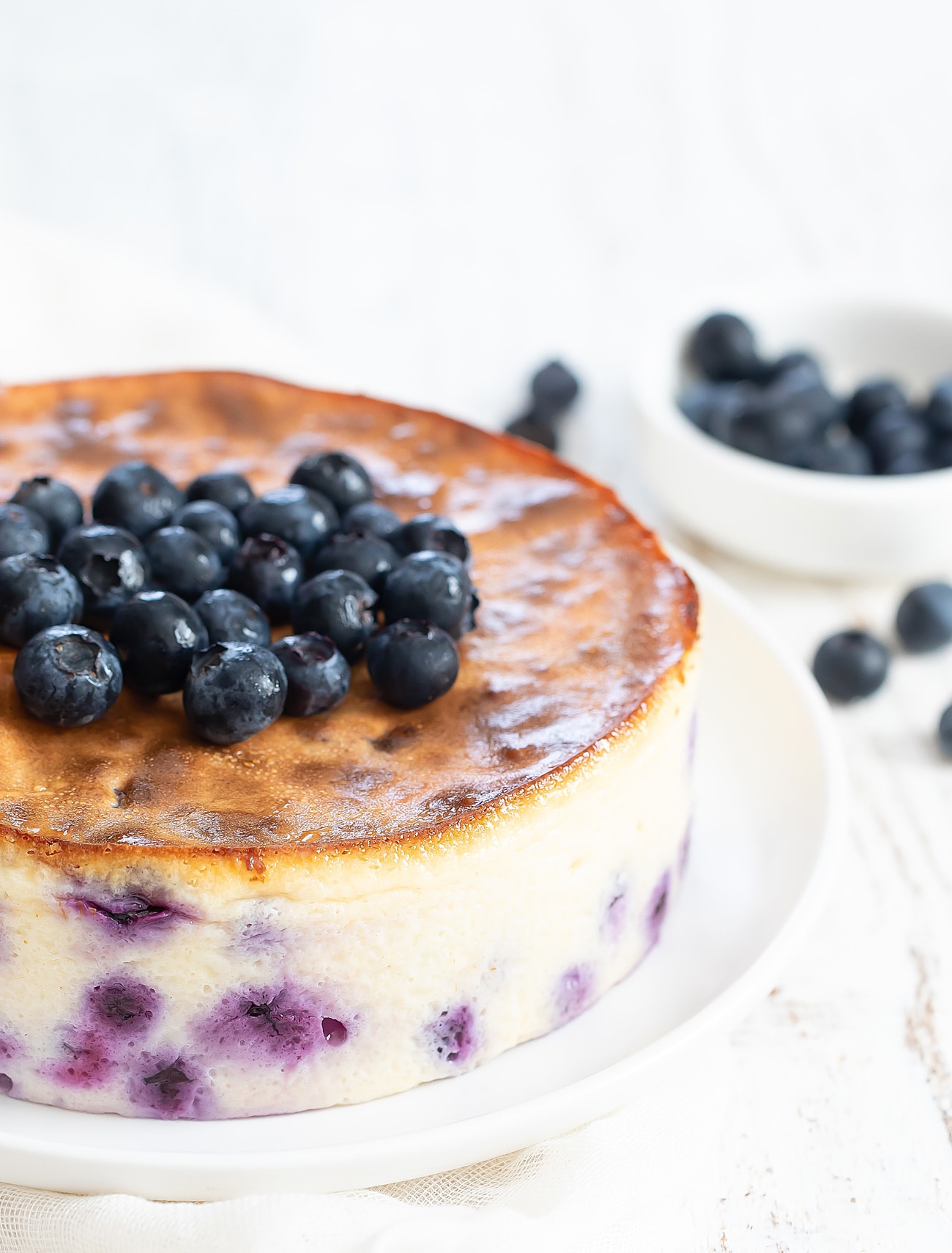 4 Ingredient Creamy Blueberry Yogurt Cake No Flour Eggs Or Butter Kirbies Cravings