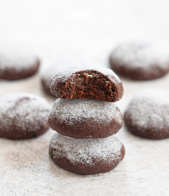 Keto Chocolate Peanut Butter Meltaway Cookies (Just 3 Ingredients