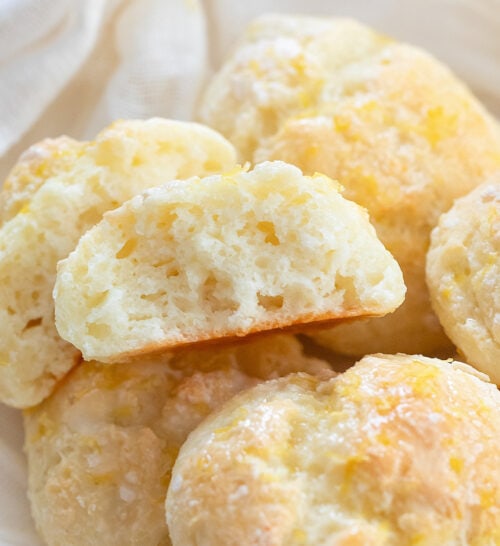 2 Ingredient Lemon Bread Rolls (No Yeast, Eggs, Butter or Oil) Kirbie