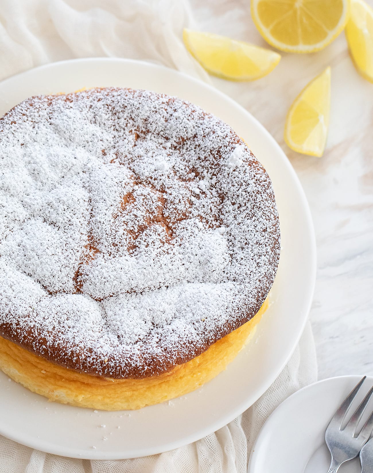 4 Ingredient Fluffy Lemon Yogurt Cake (No Flour, Butter or Oil