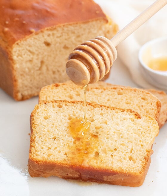 3 Ingredient Honey Bread No Yeast Eggs Butter Or Oil Kirbie S Cravings