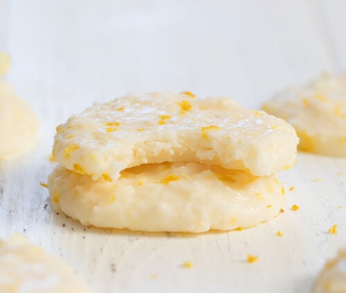 3 Ingredient No Bake Lemon Cookies No Flour Eggs Or Butter Kirbie S Cravings