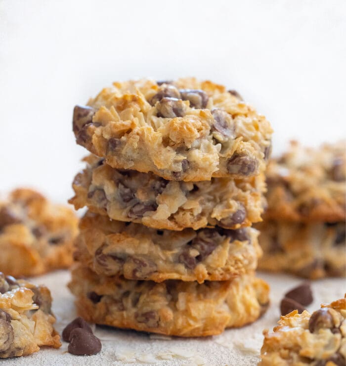 a stack of four magic cookies.