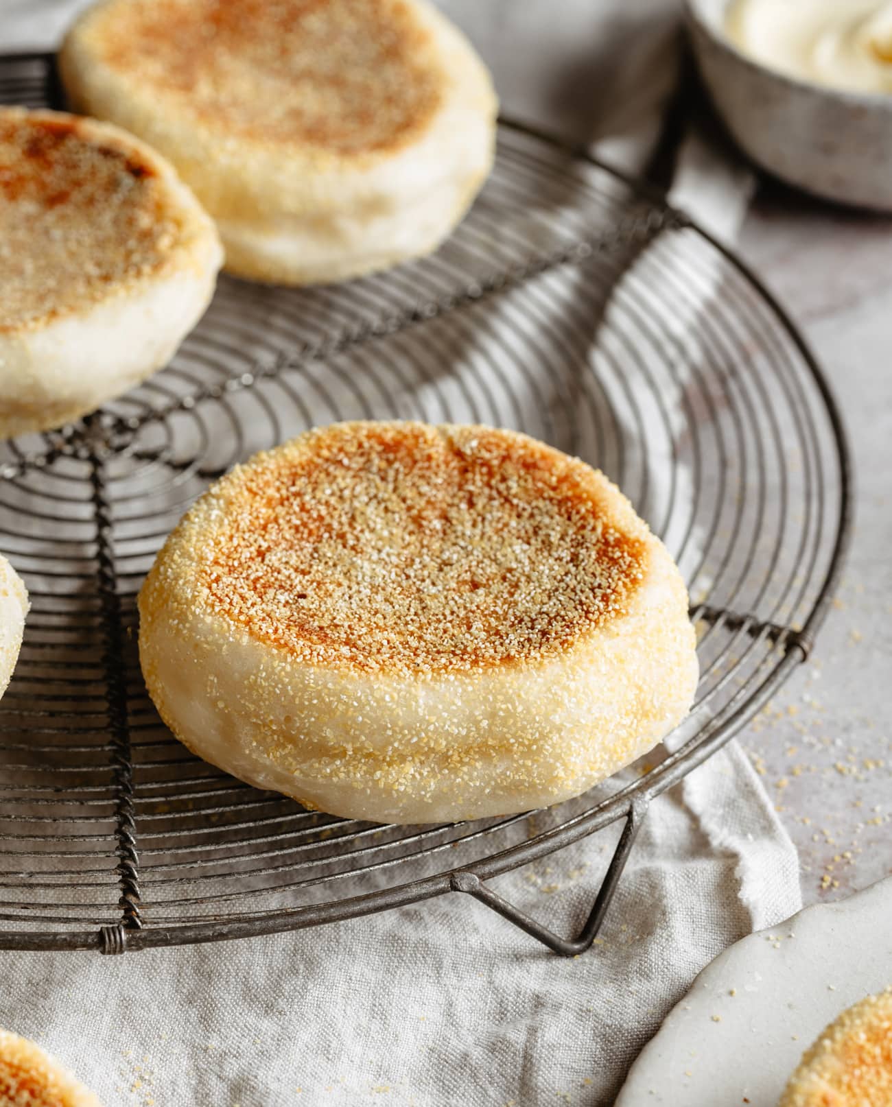 2 Ingredient English Muffins (No Yeast, Eggs, Butter or Oil) Kirbie's