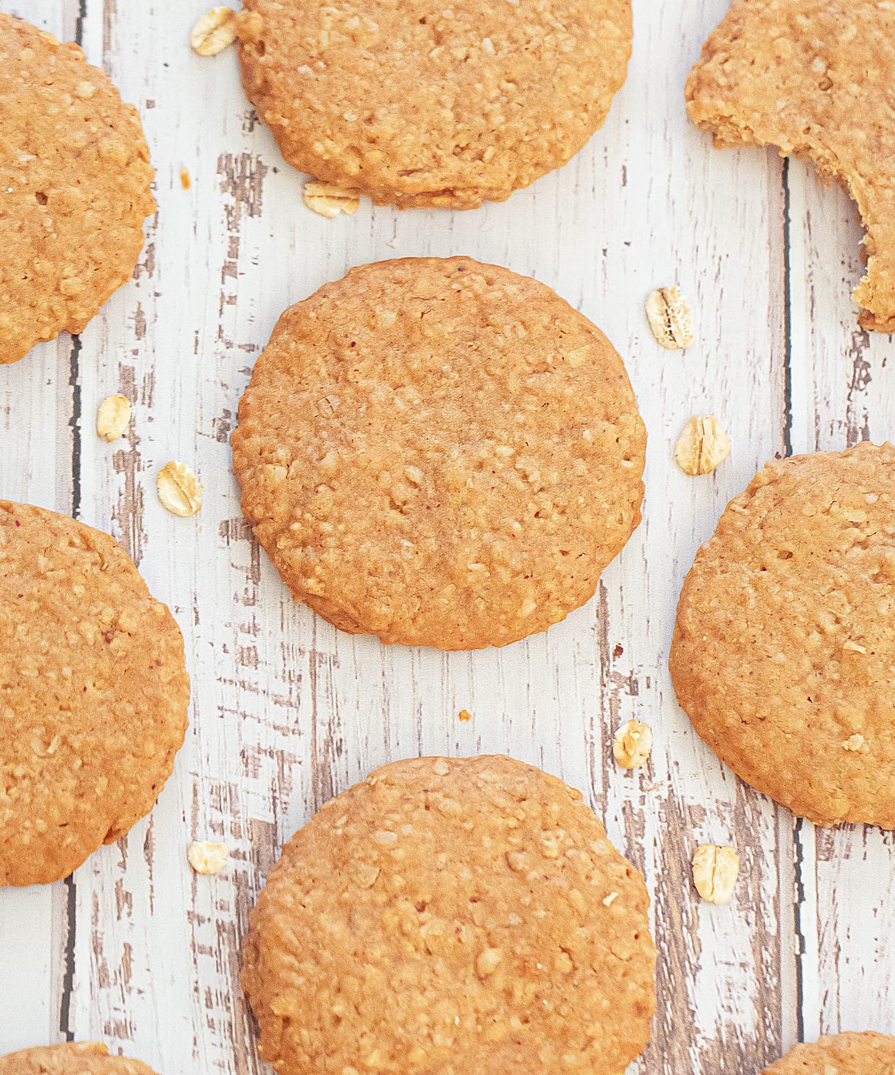 3 Ingredient Crispy Peanut Butter Oatmeal Cookies (No Flour, Refined Sugar, Eggs, or Butter