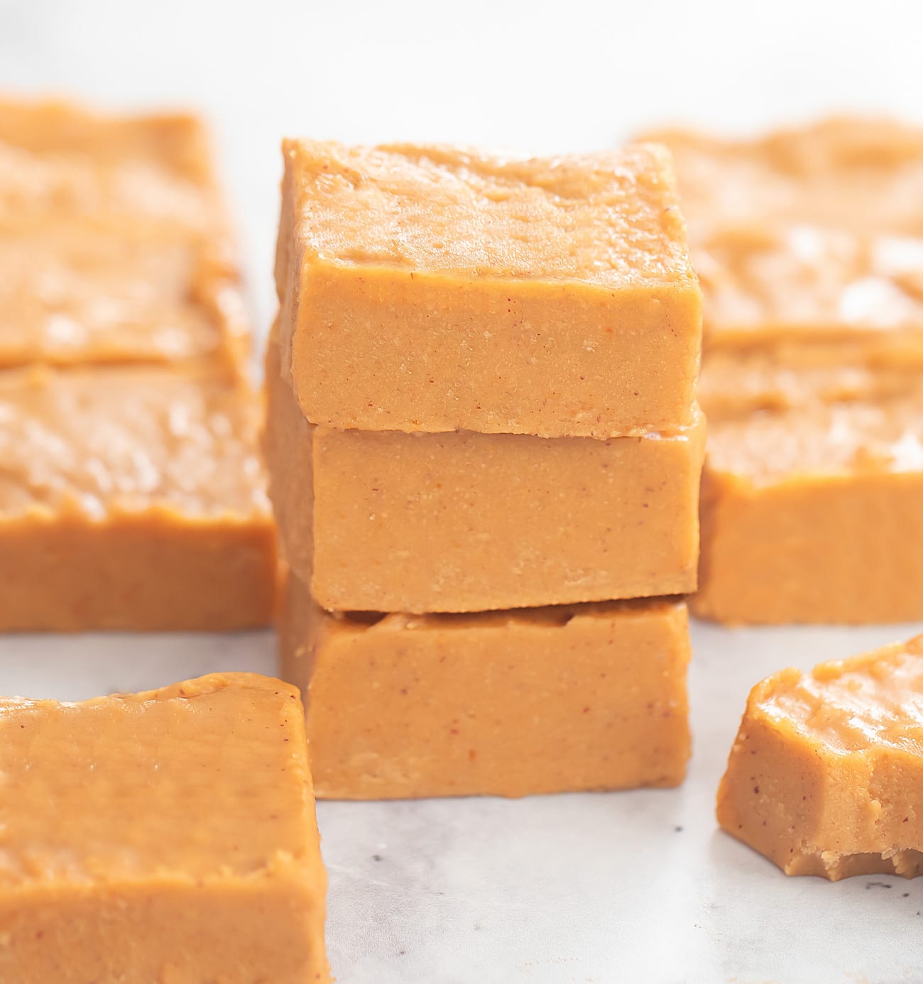 3 Ingredient Healthy Peanut Butter Fudge - Kirbie's Cravings